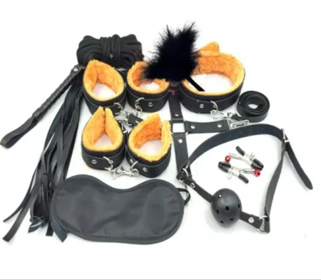 JUEGO DE FANTASIA NARANJO/NEGRO